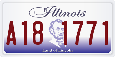 IL license plate A181771