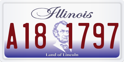 IL license plate A181797