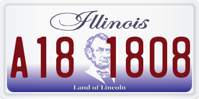 IL license plate A181808
