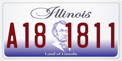 IL license plate A181811