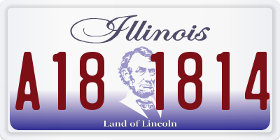 IL license plate A181814