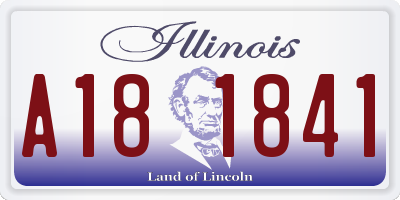 IL license plate A181841