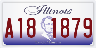 IL license plate A181879