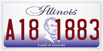 IL license plate A181883