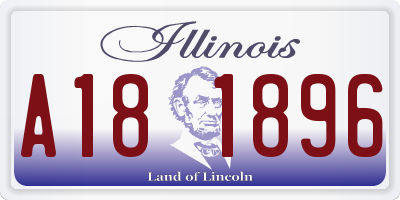 IL license plate A181896
