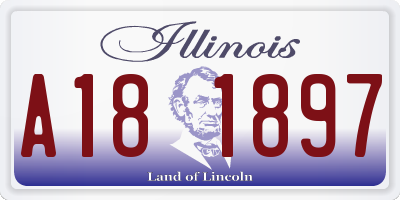 IL license plate A181897