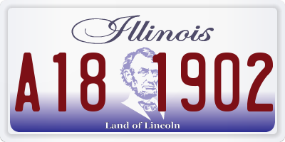 IL license plate A181902