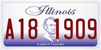 IL license plate A181909