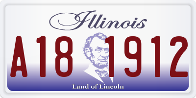 IL license plate A181912