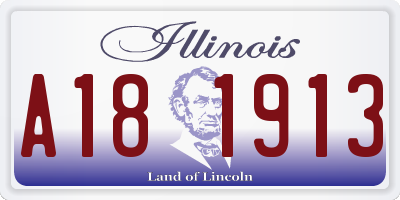 IL license plate A181913
