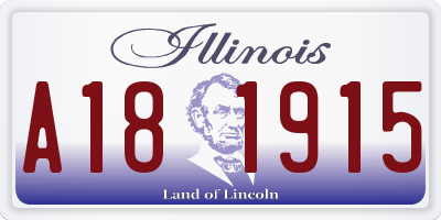 IL license plate A181915