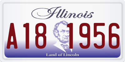 IL license plate A181956
