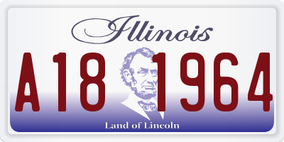 IL license plate A181964