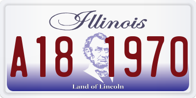 IL license plate A181970