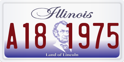 IL license plate A181975