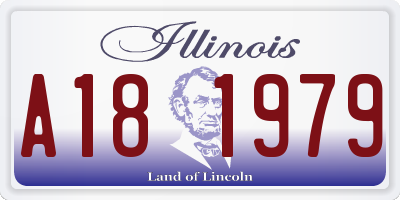 IL license plate A181979