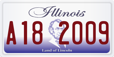 IL license plate A182009