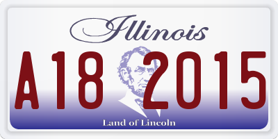 IL license plate A182015