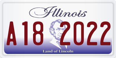 IL license plate A182022