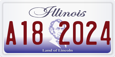 IL license plate A182024