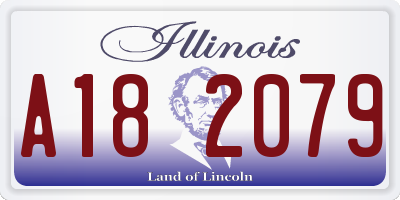IL license plate A182079