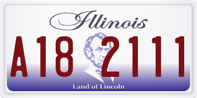 IL license plate A182111