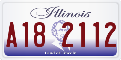 IL license plate A182112
