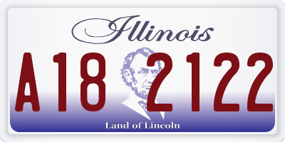 IL license plate A182122
