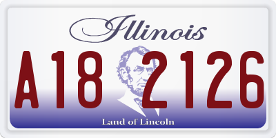 IL license plate A182126