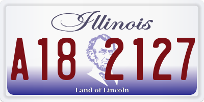 IL license plate A182127