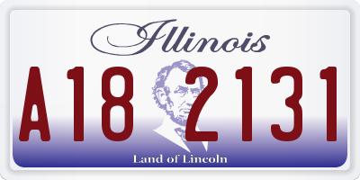 IL license plate A182131