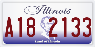 IL license plate A182133