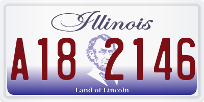 IL license plate A182146