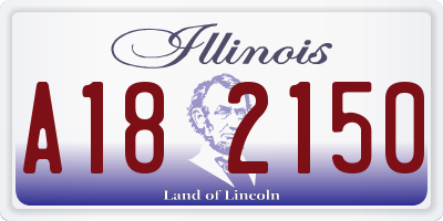 IL license plate A182150