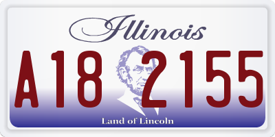IL license plate A182155