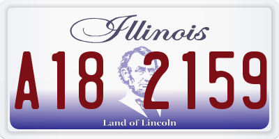 IL license plate A182159