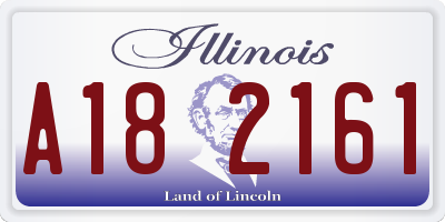 IL license plate A182161