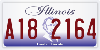 IL license plate A182164