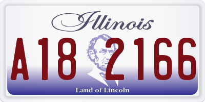 IL license plate A182166