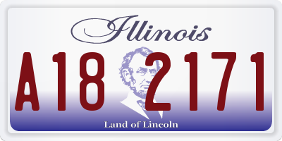 IL license plate A182171