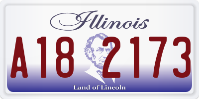 IL license plate A182173
