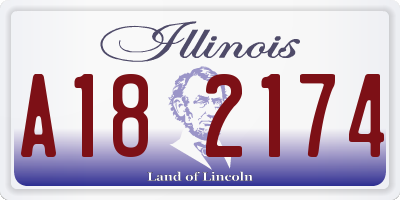 IL license plate A182174