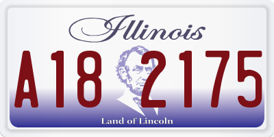 IL license plate A182175