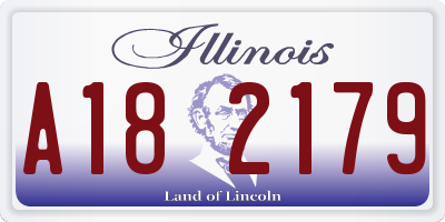 IL license plate A182179