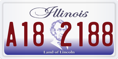 IL license plate A182188