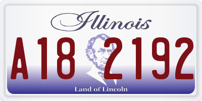 IL license plate A182192