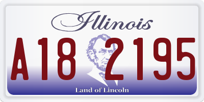 IL license plate A182195