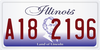 IL license plate A182196