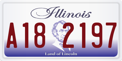 IL license plate A182197