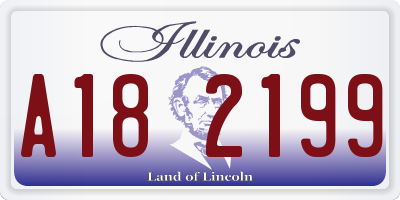 IL license plate A182199